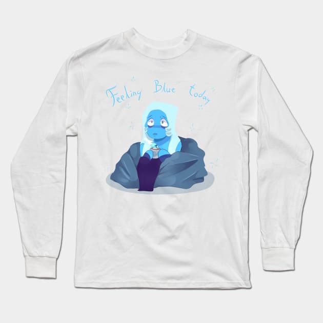 Feeling Blue Today Long Sleeve T-Shirt by noxymlp